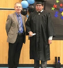 Left to right: Don Tessier, Director of Student Engagement, Attendance and Completion & River Jabobs
